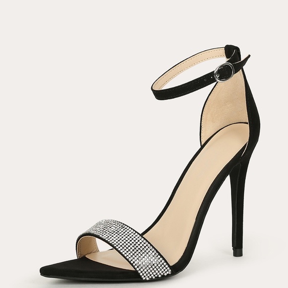 NEW🔥 Rhinestone Crystal Open Toe High Heel Sandal - Picture 2 of 5